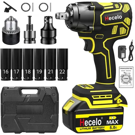 Hex 420NM Inalámbrico de impacto llave sin pincel 3 en 1 Y Taladro destornillador para Mecánica Construcción Doméstica Multiusos