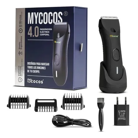 Rasuradora Eléctrica Corporal Masculina Mycocos 4.0 Color Negro