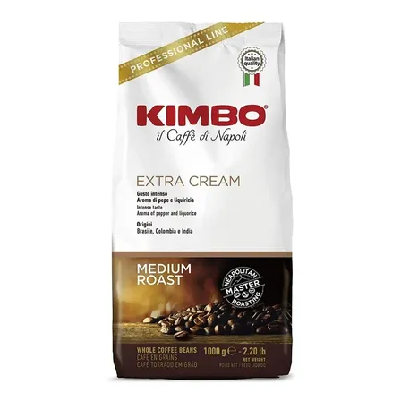 Cafe Italiano Kimbo Espresso Extra Cream 1kg Grano Entero